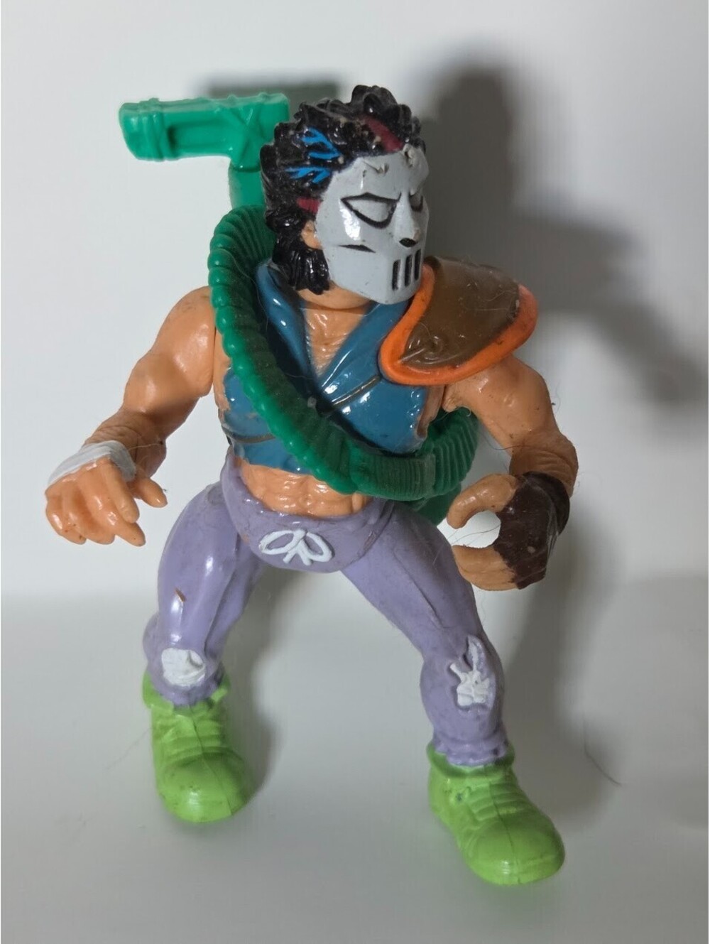 1989 TMNT Casey Jones Action Figure Mirage Studios Playmates with Accessories
